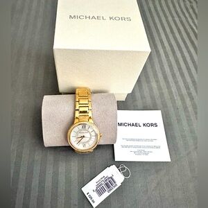 NWT original MK watch gold tone